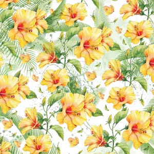 Yellow Hibiscus PS5 Controller Skin